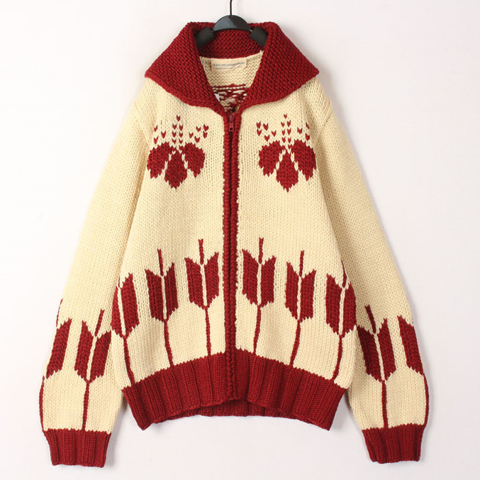 Ethnic Fashion Online - ヴィンテージ ルーズ レディース ニット カーディガン エスニック