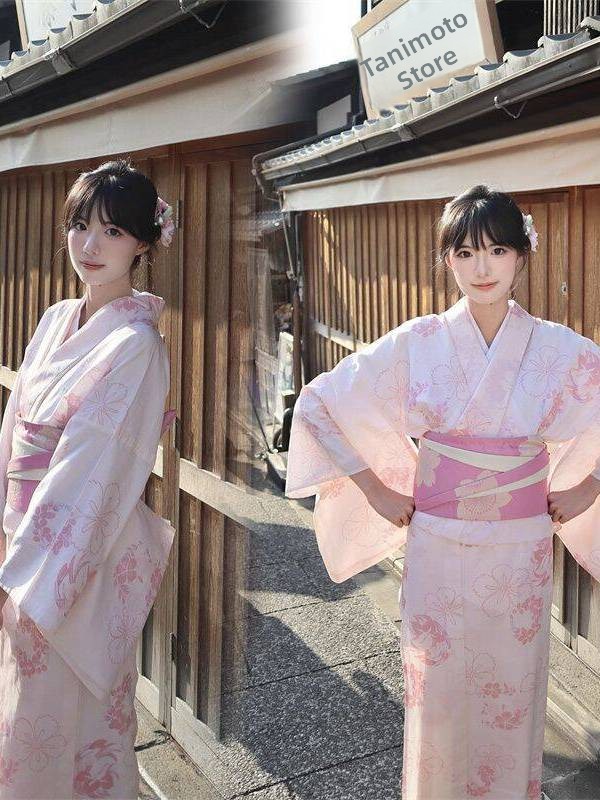 Ethnic Fashion Online - 伝統的な日本の着物写真撮影用衣装ティーンガールヴィンテージスタイルバスローブエスニックファッション婦人服オンライン限定
