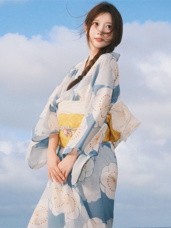 伝統的な和風の女の子用着物ドレス写真撮影用衣装エスニック女性 - Ethnic Fashion Online のレビューと価格