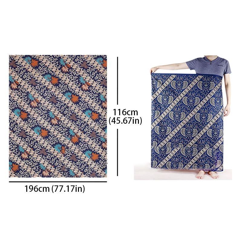 メンズ・レディース　バティック・サロングスカート　エスニック - Batik Sarong Wrap のレビューと価格
